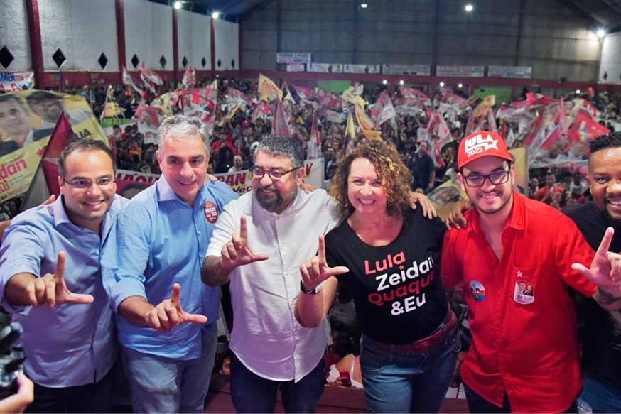 FOTO DO Lançamento das campanhas de Zeidan e Quaquá